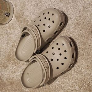 Tan Crocs
